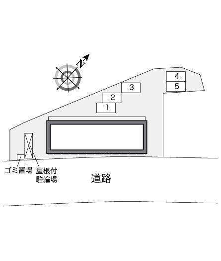 メルベーユⅡ(26740)の駐車配置図