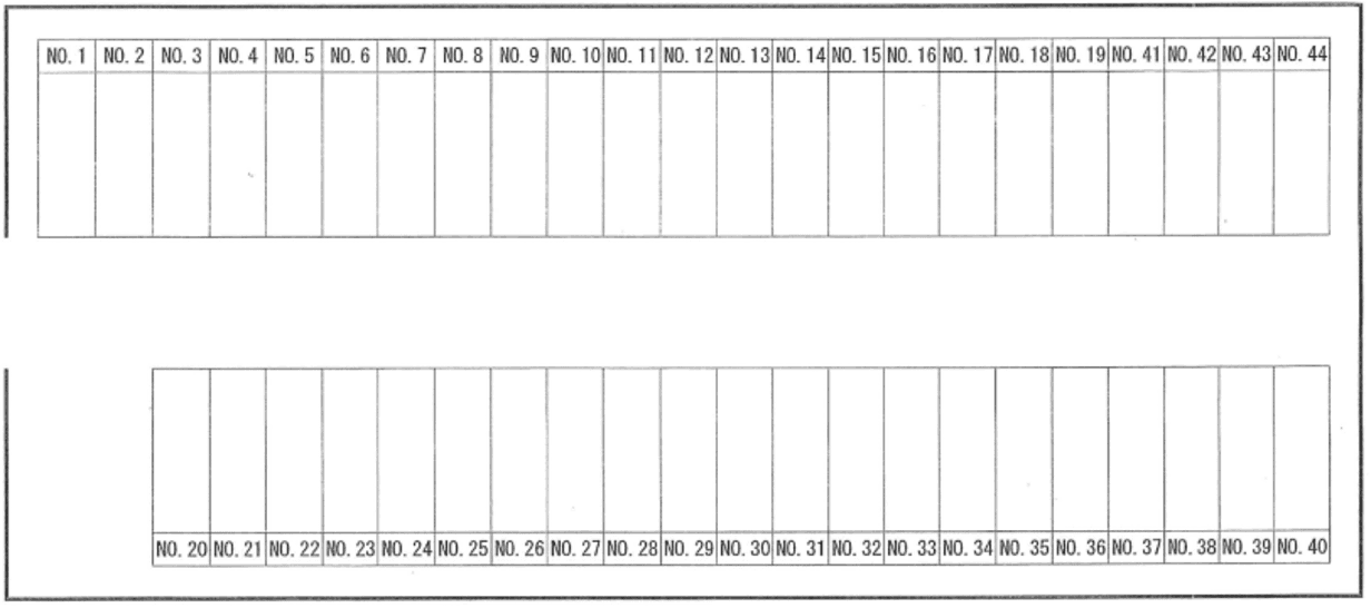 近見8丁目道喜駐車場の駐車配置図