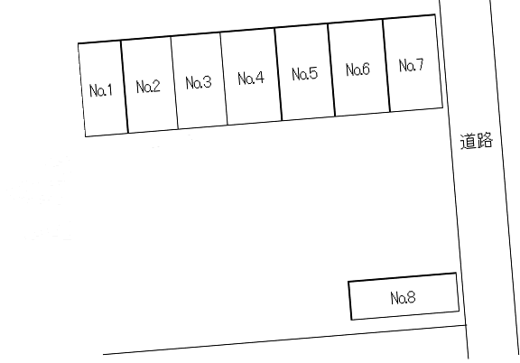 佐藤月極駐車場の駐車配置図