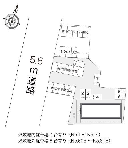 中休場(11742)の駐車配置図
