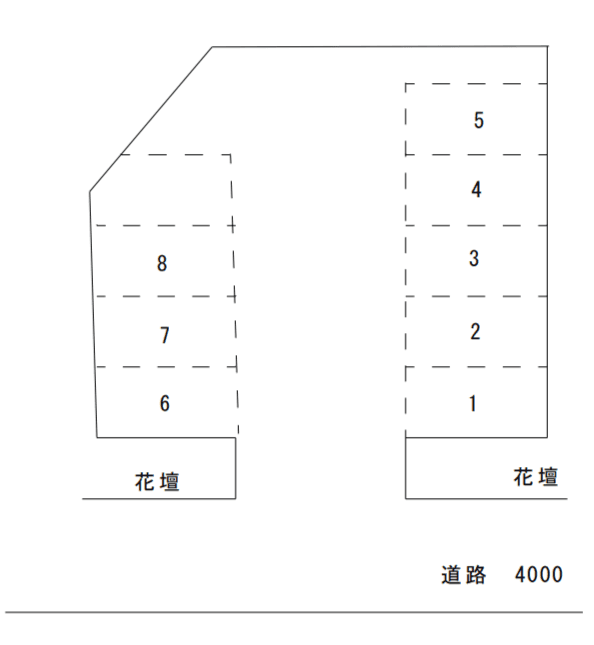 ｳﾞｧﾝｳﾞｪｰﾙ湘南構外駐車場の駐車配置図