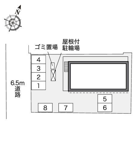 シャ　ティグレ(30703)の駐車配置図