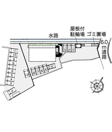 メゾン　ナガエ(42836)の駐車配置図