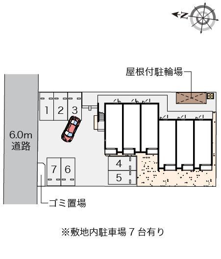 ミランダパレスアニマル２１Ｓ(57249)の駐車配置図