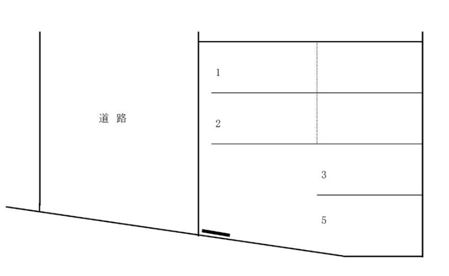 有明台パーキングの駐車配置図