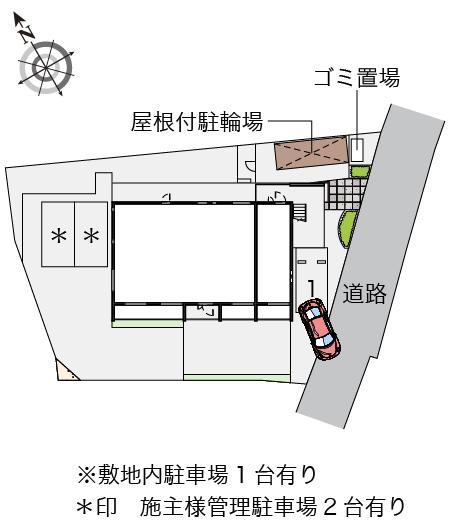クレイノＣＯＭＦＯＲＴ　Ｓ(55651)の駐車配置図
