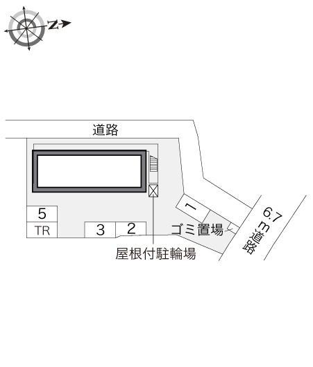 フォレストハウス２１(14385)の駐車配置図