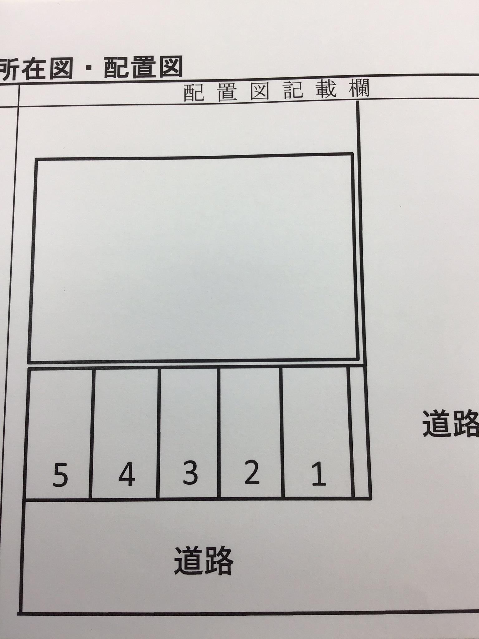 SAパーキングの駐車配置図