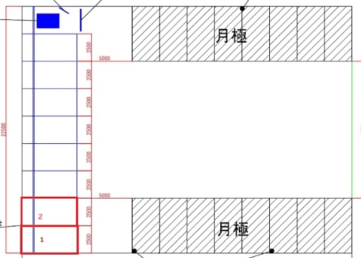 栢山駅前第３の駐車配置図