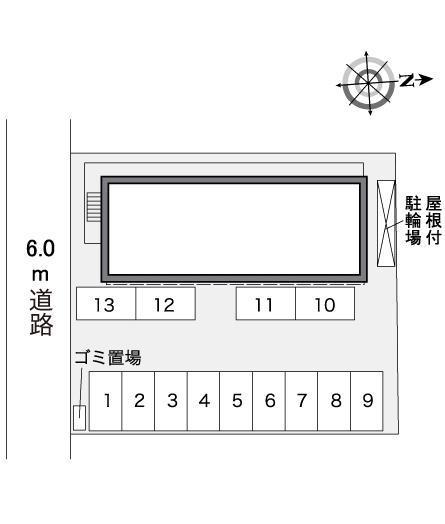 ＨＩＲＯ(27047)の駐車配置図