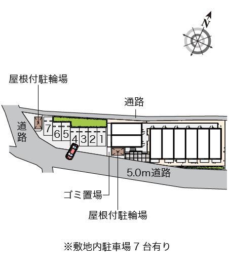 ミランダサンシャインⅢ(58211)の駐車配置図