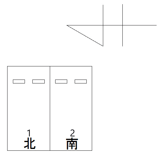 FK関町北2丁目屋根付き駐車場の駐車配置図
