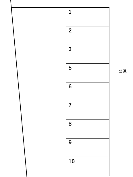 さいとう第2駐車場の駐車配置図