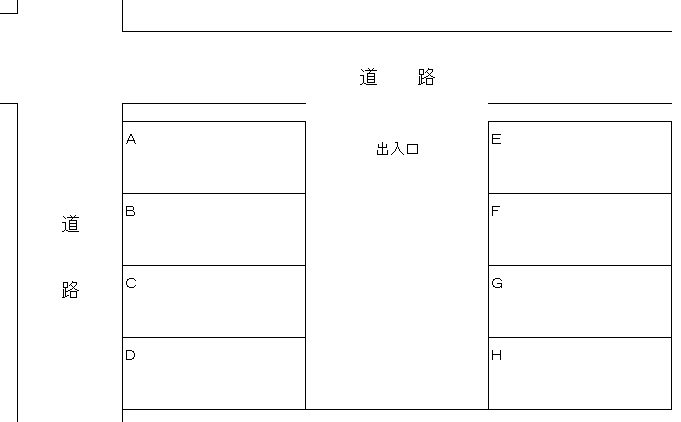 パーキング坂本の駐車配置図