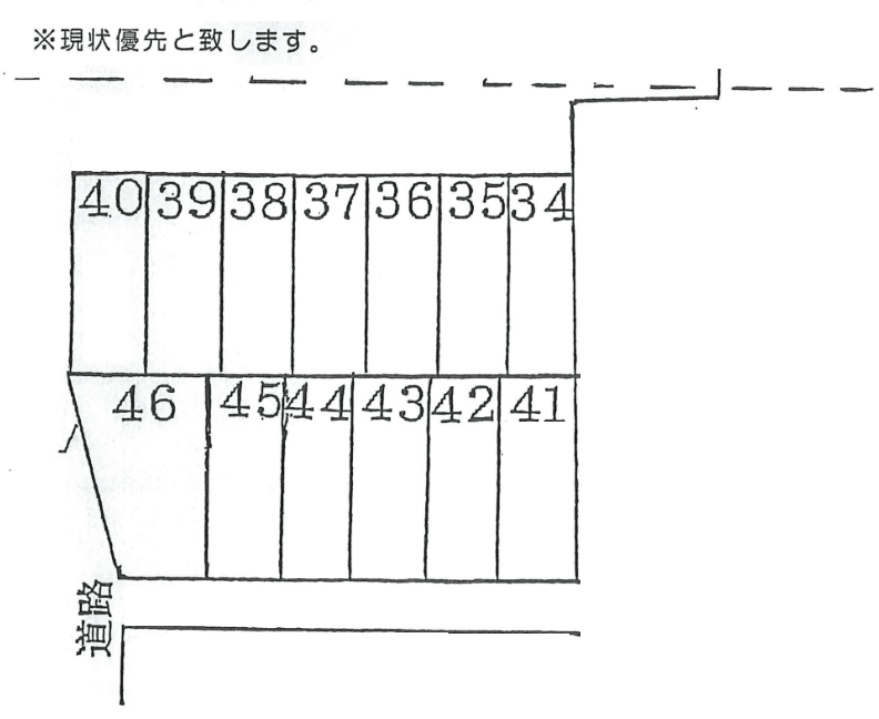 エストパークの駐車配置図