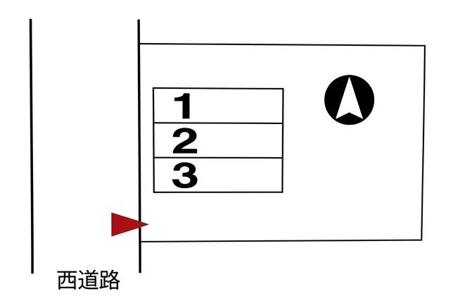 齊藤駐車場の駐車配置図