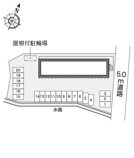 プレジールせど(21926)の駐車配置図