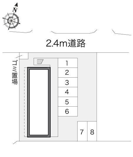 鳥戸(14807)の駐車配置図