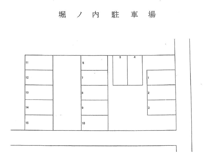 堀ノ内駐車場の駐車配置図