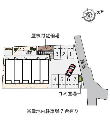 クレイノ寺津(55614)の駐車配置図