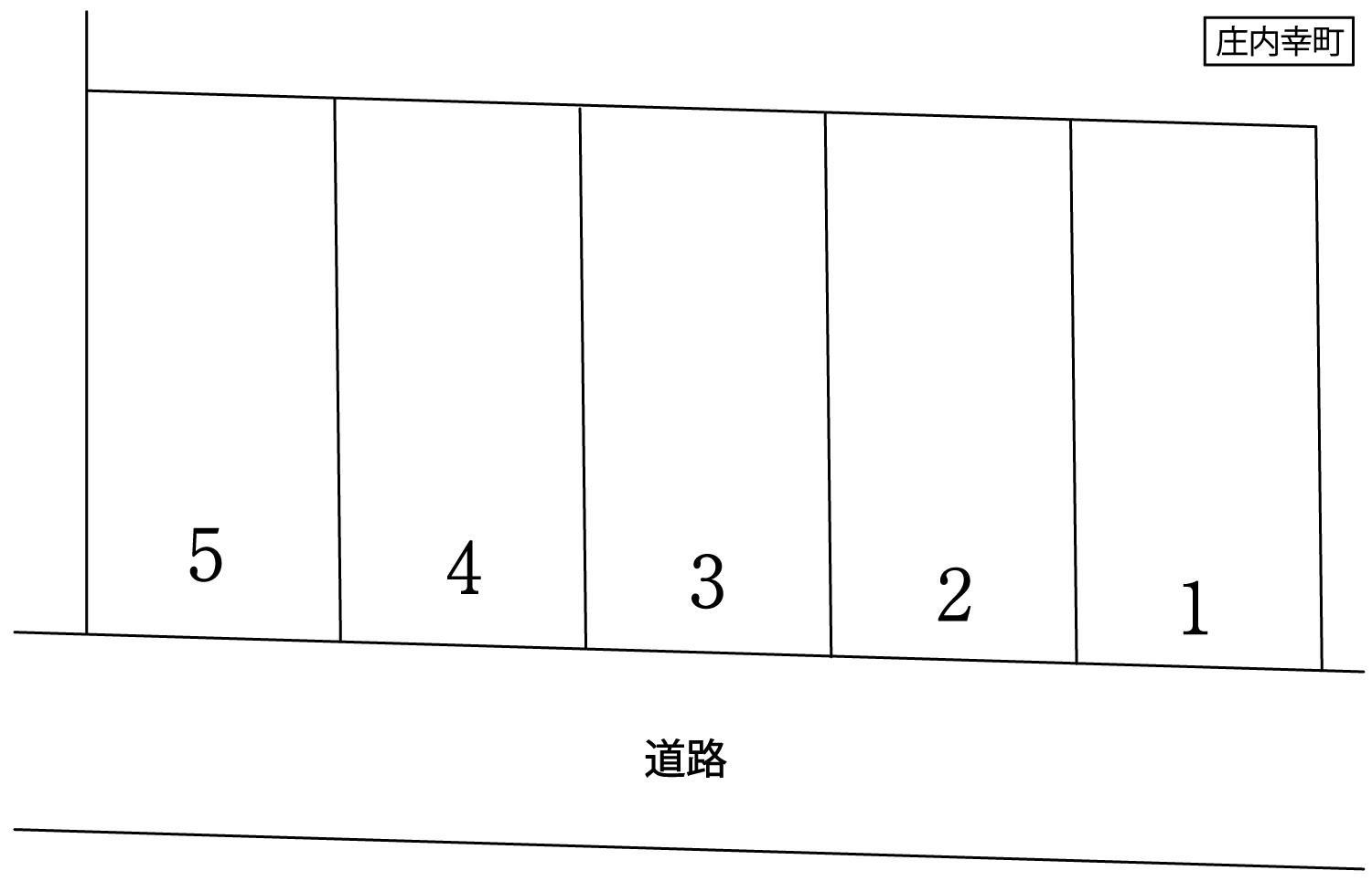 庄内幸町センターパークの駐車配置図