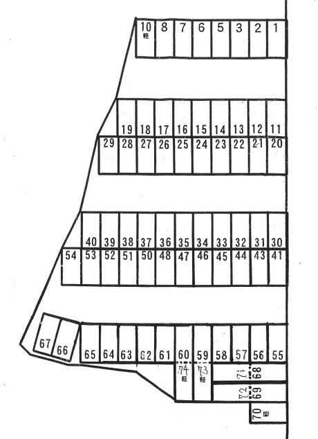 パーキング浜乃木の駐車配置図