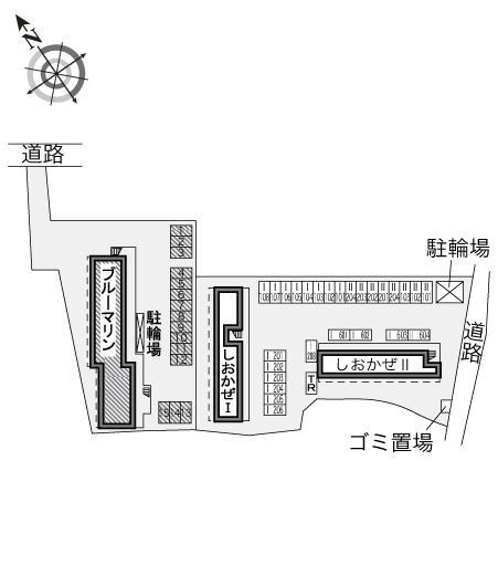 ブルーマリン(17713)の駐車配置図