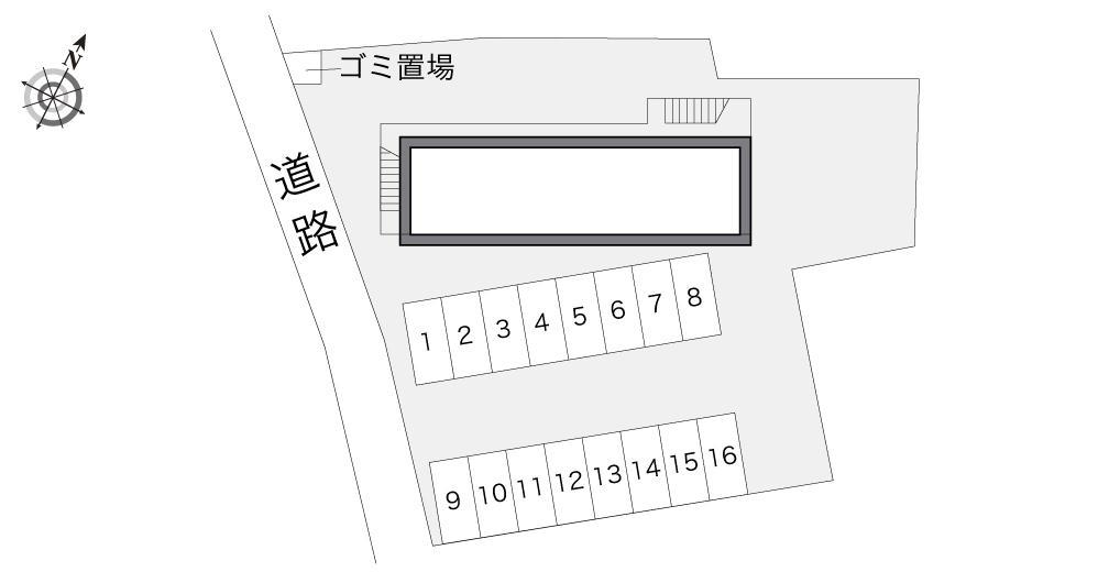 ルミエール(11910)の駐車配置図