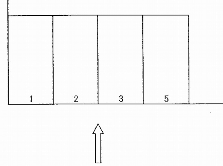 パーク千手堂南４の駐車配置図