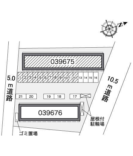 コート　グレイスⅠ(39675)の駐車配置図