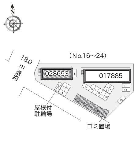 ＳＡＫＵＲＡⅡ(28653)の駐車配置図
