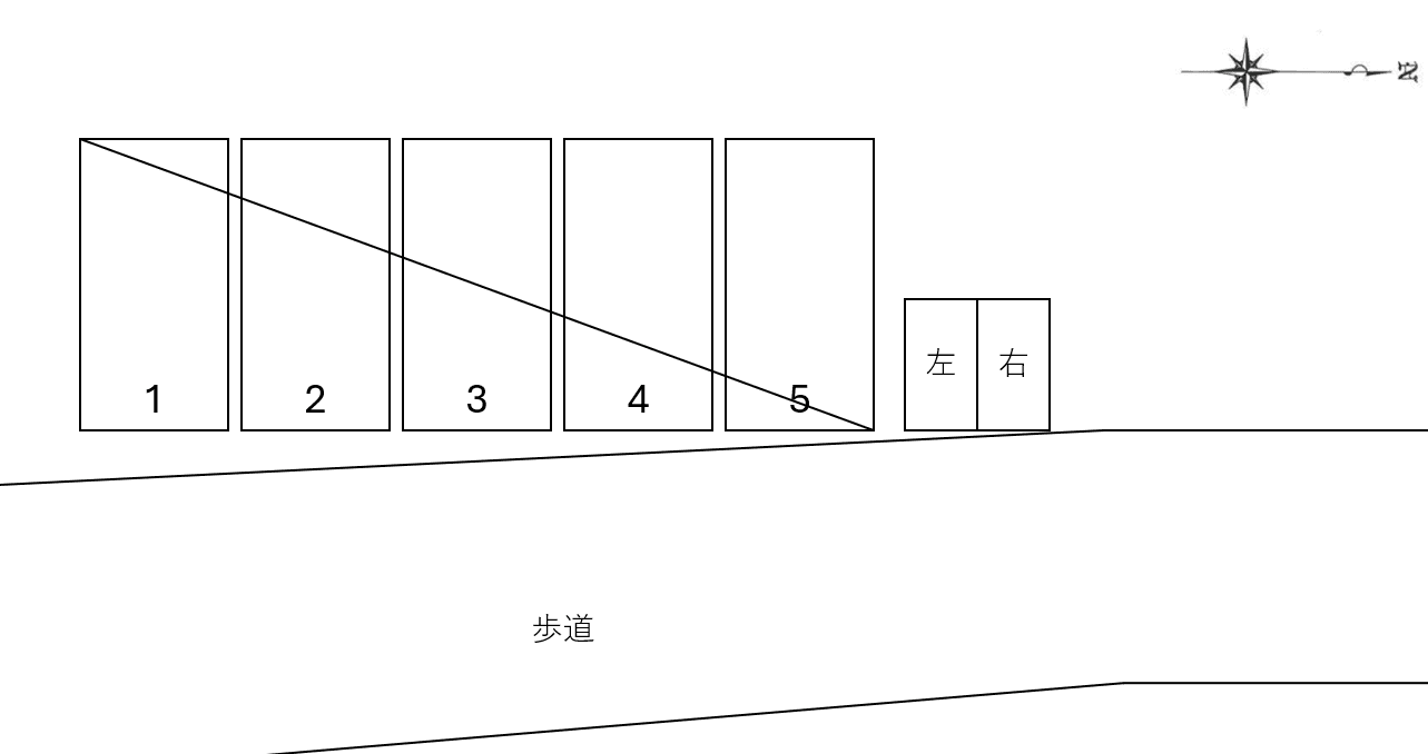 パーキングプレイス丸亀第３（バイク）の駐車配置図