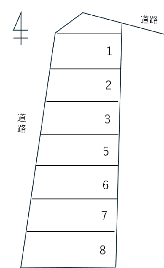 058荒子４丁目の駐車配置図