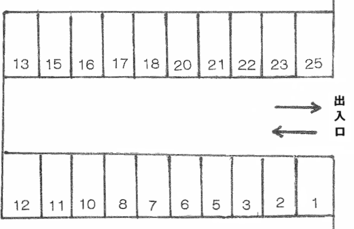 P355の駐車配置図