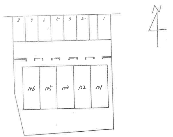 ＤＵＰＬＥＸ ＮＡＧＡＮＯの駐車配置図
