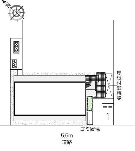 フローリッシュ(45709)の駐車配置図