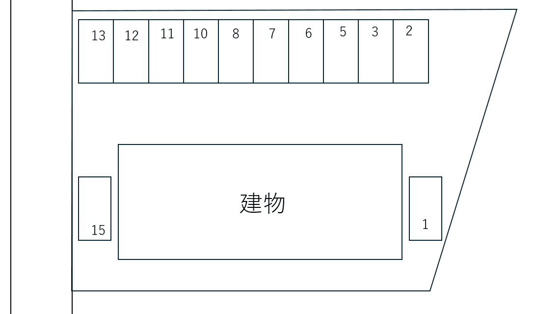 ドミールソノ別駐車場の駐車配置図