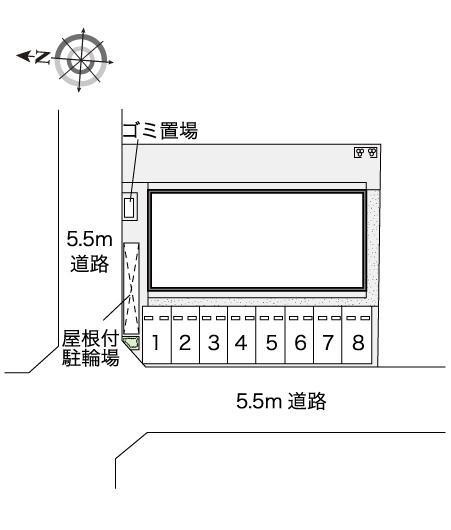 アガリミチ(45489)の駐車配置図