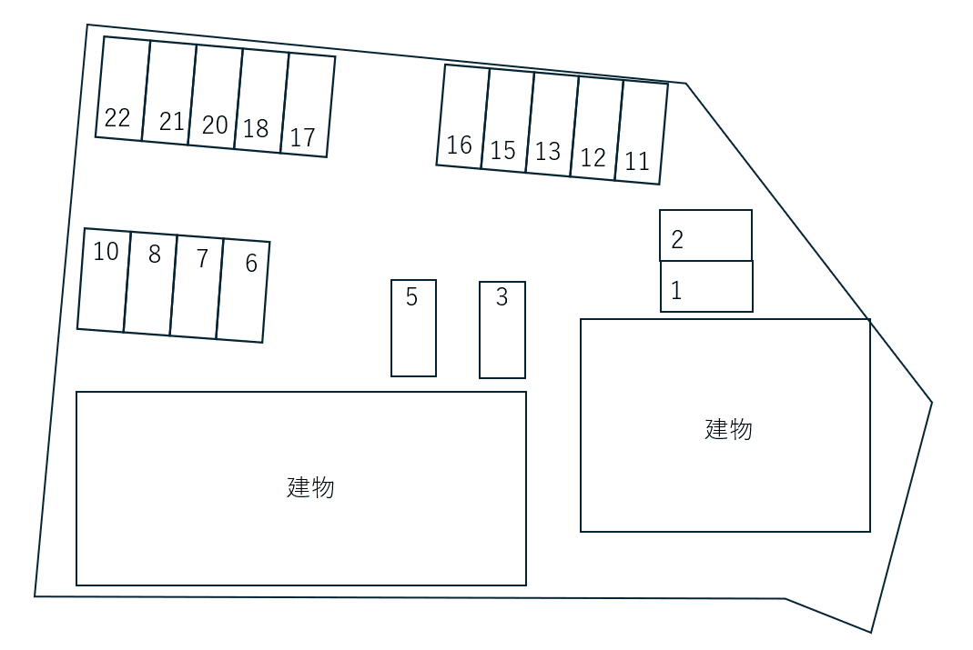 プラシードＡの駐車配置図