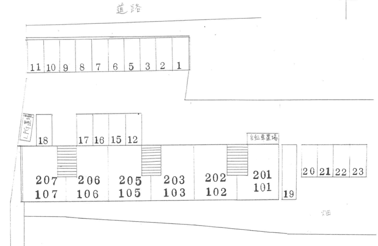 アネックス Ｉの駐車配置図