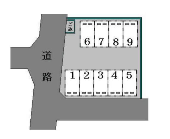 今泉見和駐車場の駐車配置図