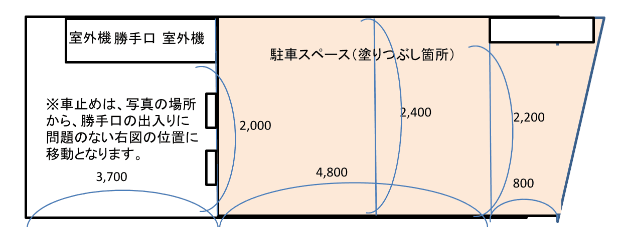 大武ハイツ駐車場（オオタケハイツ）の駐車配置図