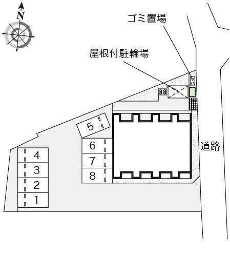 レジデンス　シーマ(52738)の駐車配置図