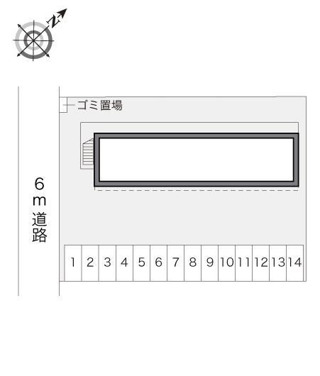 サンライズ(18525)の駐車配置図