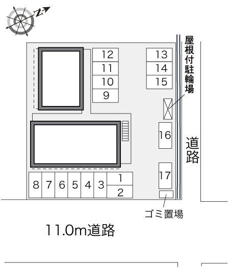 サンライズ(30872)の駐車配置図