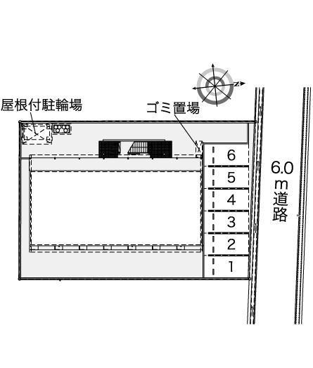 クレインコート田中(42456)の駐車配置図