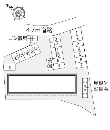 Ｍファイン(32561)の駐車配置図