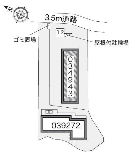 ラビス山王谷(34943)の駐車配置図