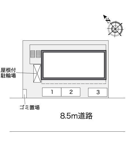 新長田(39019)の駐車配置図