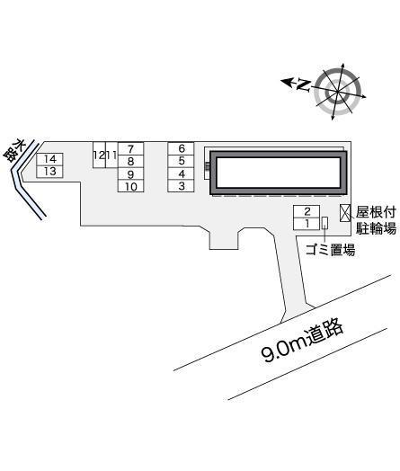 伊豆長岡(27667)の駐車配置図